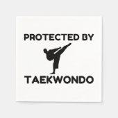 Protected By Taekwondo Serviette (Vorderseite)