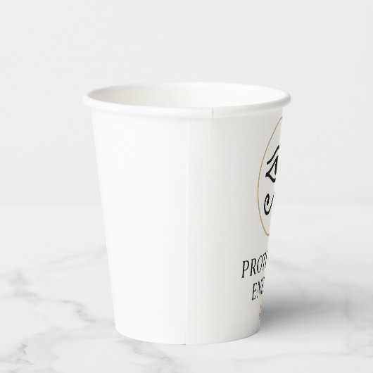 Protected Energy – Minimal Eye of Horus Symbol | Pappbecher (Rechts)