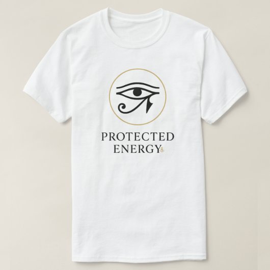 Protected Energy – Minimal Eye of Horus Symbol | T-Shirt (Design vorne)