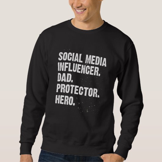Protected Hero Social Media Influencer Vater Conte Sweatshirt (Vorderseite)