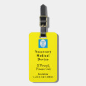 Protected Necessary Medical Device  Gepäckanhänger (Vorderseite vertikal)