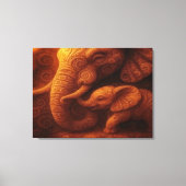 Protective Elephant Leinwanddruck (Vorderseite)