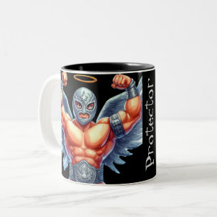 Protector Guardian Angel Show Wrestler Zweifarbige Tasse