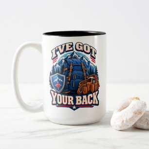 Protector Ich steh hinter dir Hiking Buddy Crew Zweifarbige Tasse