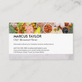 Protein Gemüse Nüsse Berries Visitenkarte (Rückseite)