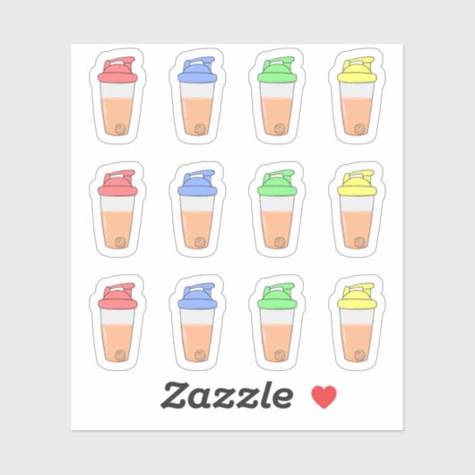 Protein Shakers Gym Bujo Planer Kalender Aufkleber (Blatt)