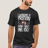 Protein Shakes Pulver Whey trinkt Snacks Vegane Na T-Shirt (Vorderseite)
