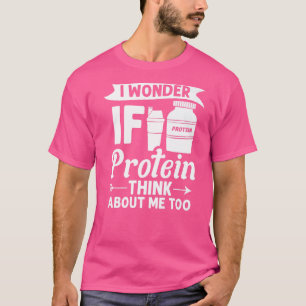 Protein Shakes Pulver Whey trinkt Snacks Vegane Na T-Shirt