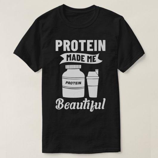Protein Shakes Pulver Whey trinkt Snacks Vegane Na T-Shirt (Design vorne)