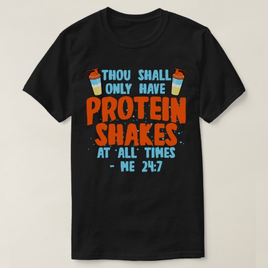 Protein Shakes T-Shirt (Design vorne)