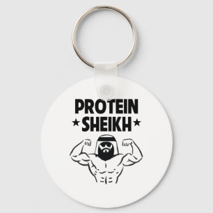 Protein Sheikh Funny Arabic Gym Fitness Lover Body Schlüsselanhänger