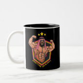 Protein Sheikh Funny Protein Shaker Bodybuilder Zweifarbige Tasse (Links)