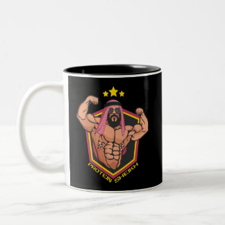 Protein Sheikh Funny Protein Shaker Bodybuilder Zweifarbige Tasse