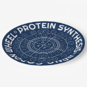 PROTEIN-SYNTHESE - mRNA ZUM AMINOSÄUREcodon-RAD Pappteller (Schrägansicht)