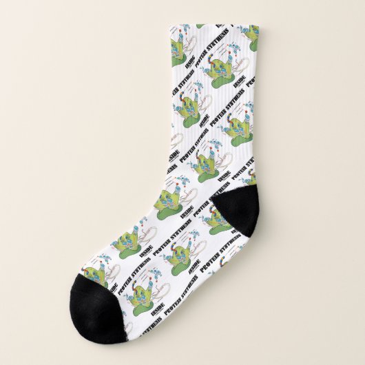 Protein Synthesis Inside Ribosome Biology Geek Socken (Links - Außen)