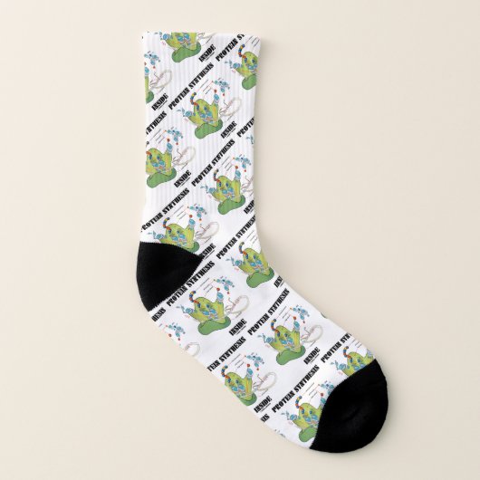 Protein Synthesis Inside Ribosome Biology Geek Socken (Rechts - Außen)