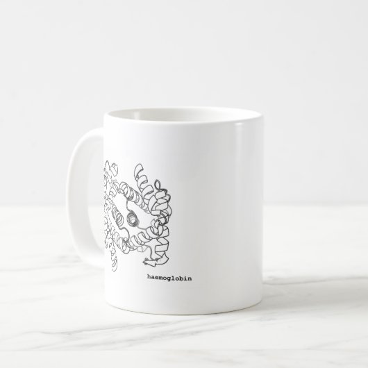 Protein-Tassenhämoglobin Kaffeetasse (Vorderseite Links)