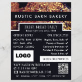 Proteinbrotwalzen, Bäckereien, Bäckerei-Store-Werb Flyer (Vorne)