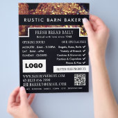 Proteinbrotwalzen, Bäckereien, Bäckerei-Store-Werb Flyer (Hand)