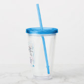 Proteinklassen Tumbler mit Lid + Stroh Acryltrinkbecher (Links)