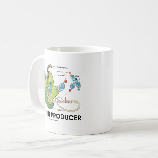 Proteinproduzent Biologie Proteinsynthese Kaffeetasse (Vorderseite Links)