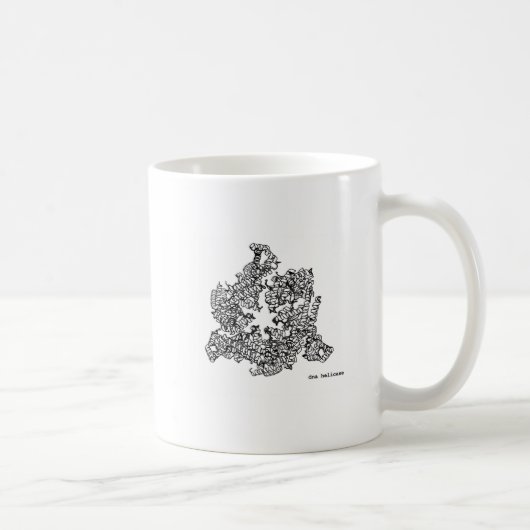 Proteinstruktur-Biochemie-Tasse Kaffeetasse (Rechts)