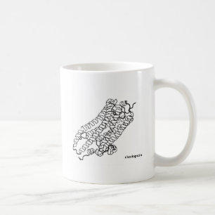 Proteinstruktur-Biochemie-Tasse Kaffeetasse