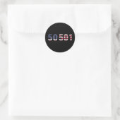 Protest 50501 runder aufkleber (Tasche)