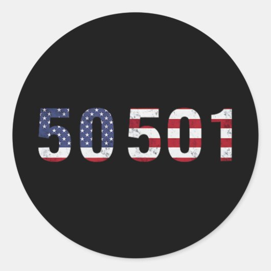 Protest 50501 runder aufkleber (Vorderseite)