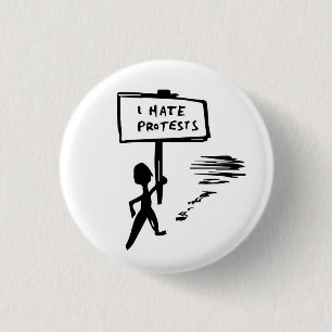 Protest-Abzeichen Button
