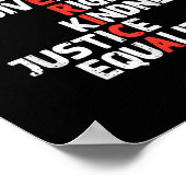 Protest Amerika Courage Freedom Rights Resist Men Poster (Ecke)