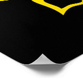 Protest aus der Faust der Blume Poster (Ecke)