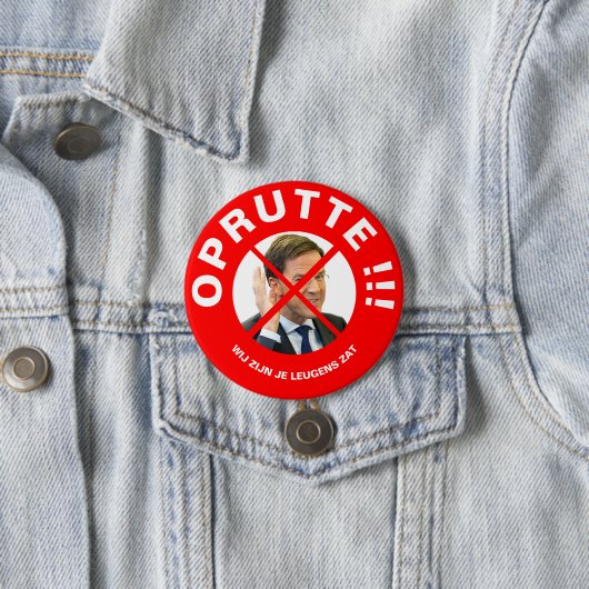 Protest button Mark Rutte (Beispiel)