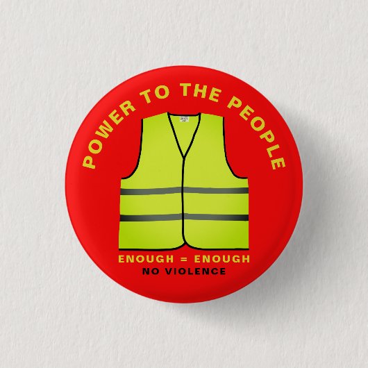 Protest button Yellow vest (Vorderseite)