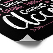 Protest Change What You Cannot Accept Black Histor Poster (Ecke)