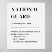 Protest der Nationalgarde Poster (Vorne)