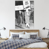 Protest des friedlichen Kalten Krieges 1950 Leinwanddruck (Insitu (Schlafzimmer))
