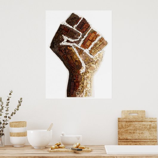 Protest Faust aus Board-Spielkomponenten Poster (Küche)