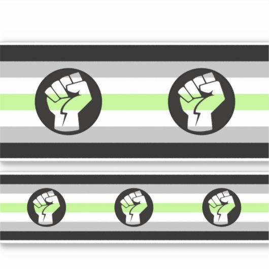 Protest-Flag der Agentin Aufkleber (Vorderseite)