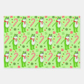 Protest Frog Christmas Holiday Geschenkpapier Set (Vorderseite 3)