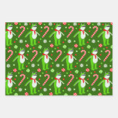 Protest Frog Christmas Holiday Geschenkpapier Set (Vorderseite)
