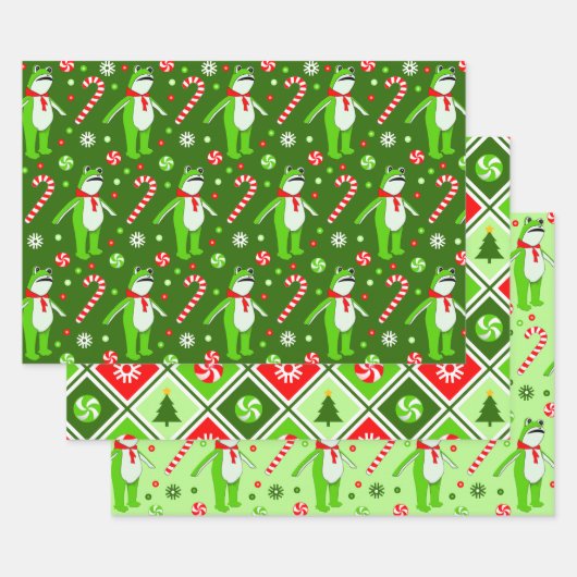 Protest Frog Christmas Holiday Geschenkpapier Set (Set)