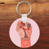 Protest für moderne Kunst Schlüsselanhänger (Vorderseite)