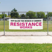 Protest gegen den Widerstand des Kongresses Banner (Insitu)