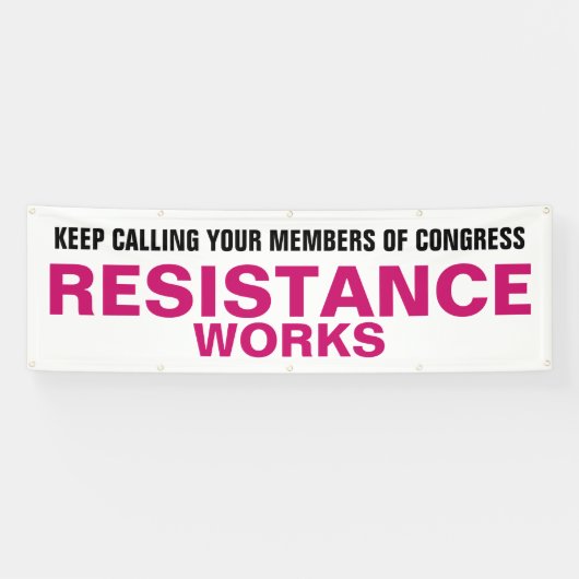Protest gegen den Widerstand des Kongresses Banner (Horizontal)
