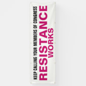 Protest gegen den Widerstand des Kongresses Banner (Vertikal)