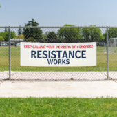 Protest gegen den Widerstand des Kongresses Banner (Insitu)