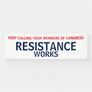 Protest gegen den Widerstand des Kongresses Banner