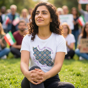 Protest gegen die Freiheit der Frau Blume Violet T-Shirt
