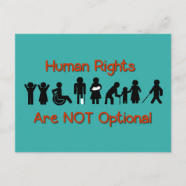 Protest gegen die Gleichberechtigung von Menschen  Postkarte